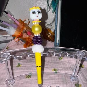 Disney Yellow and Purple Mrs.Potts Character Pen